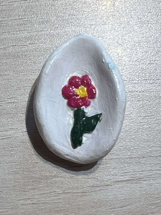 Worry Stone Fleur Rose