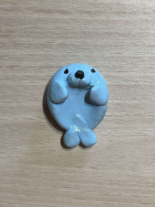 Worry Stone Phoque Bleu